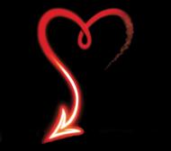 Heart shape with arrow tail