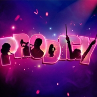 purple background with text of Prodigy. Images of musicians sit in the text.