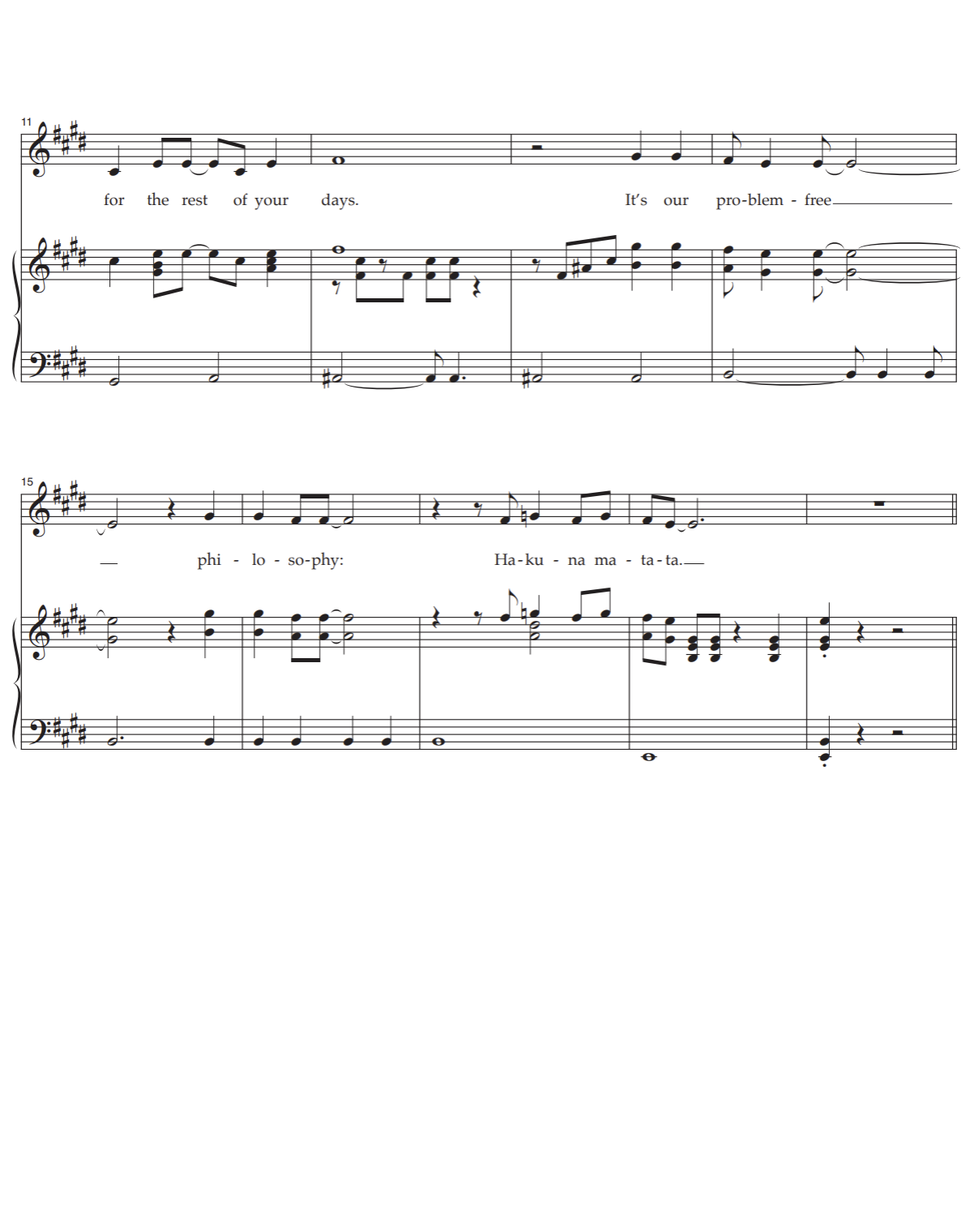 Timon Pumbaa Hakuna Matata