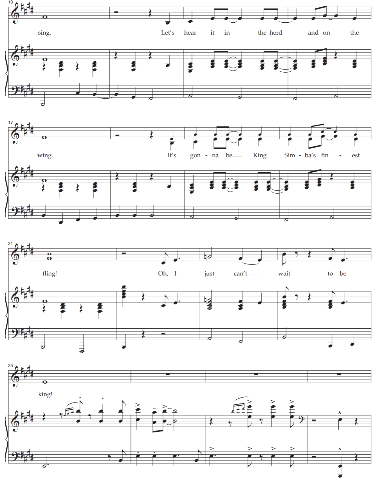 Young Simba Young Nala I Just Can't Wait To Be King KIDS