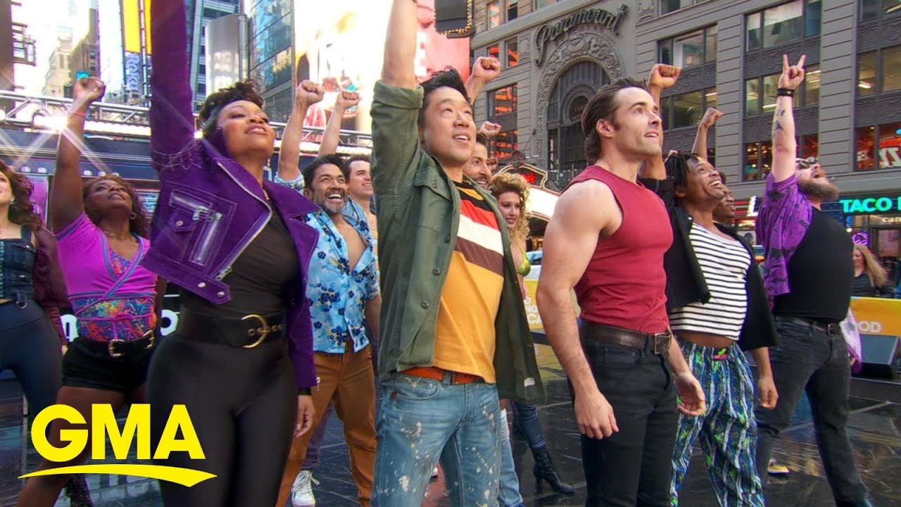 The Broadway cast of The Heart of Rock and Roll performs on Good Morning America
