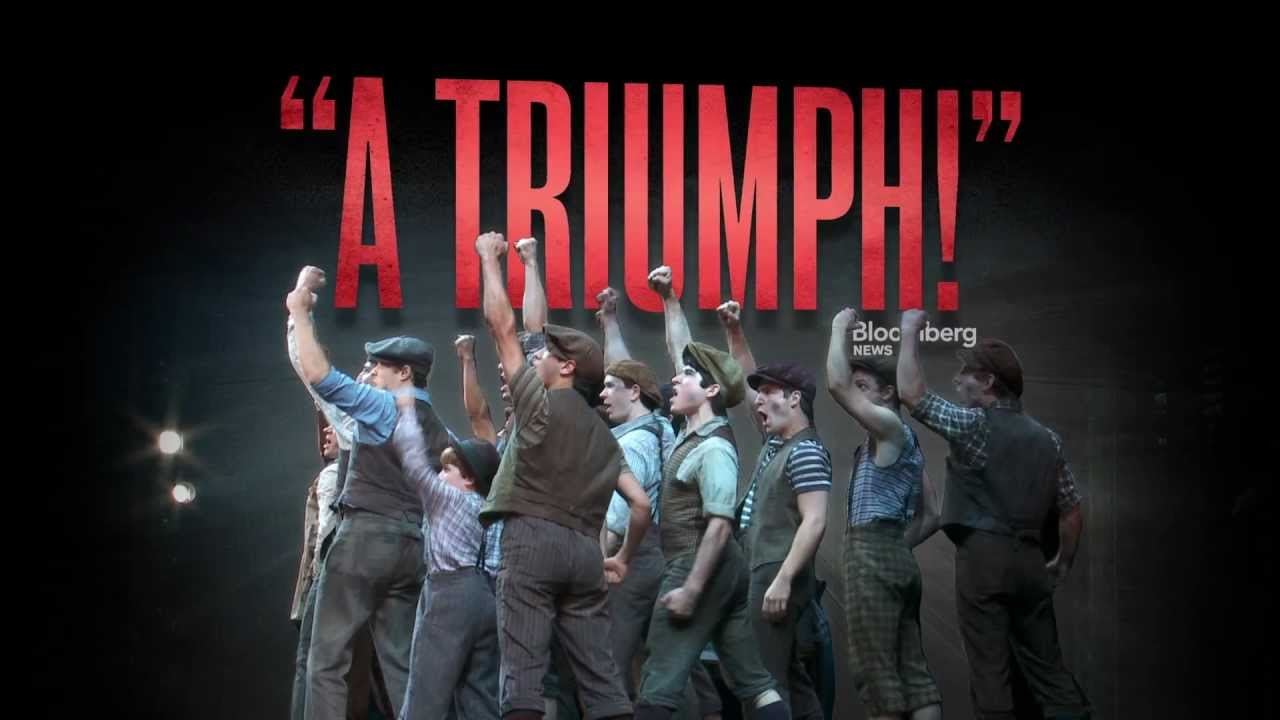 Check out one of the official Broadway trailers for NEWSIES!
