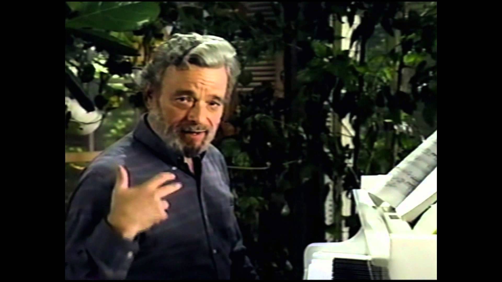 Composer Stephen Sondheim discusses the "Bean theme" in Into the Woods
