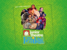 Green background with JTF logo