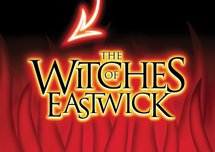 Witches of Eastwick Logo on flames background