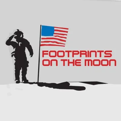 Footprints on the Moon logo