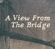 a drawing of the Brooklyn Bridge on a grey background