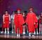 Red Graduation CAP and GOWN