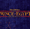 Dark blue background with Prince of Egypt logo and orange sparks in the bottom left corner