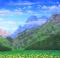 Mountain Landscape 3 backdrop used in the production of Seven Brides for Seven Brothers