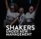 Photograph of three women bouncers in a club with 'SHAKERS Under New Management' text