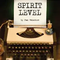 Typewriter with spooky halloween figure