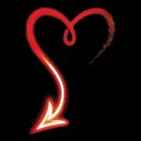 Heart shape with arrow tail