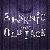 Purple wallpaper with Arsenic and Old Lace text overlay