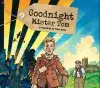 Young boy with suitcase in war setting, spitfires in the air and logo of Goodnight Mister Tom appears as a bag tag